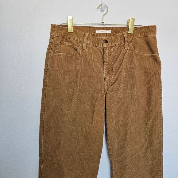 Levis | 94 Baggy Corduroy Cotton Mid-Rise Pants, Womens 32 - Picture 4 of 6